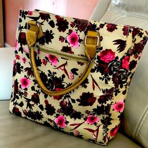Zermat international large floral purse bag